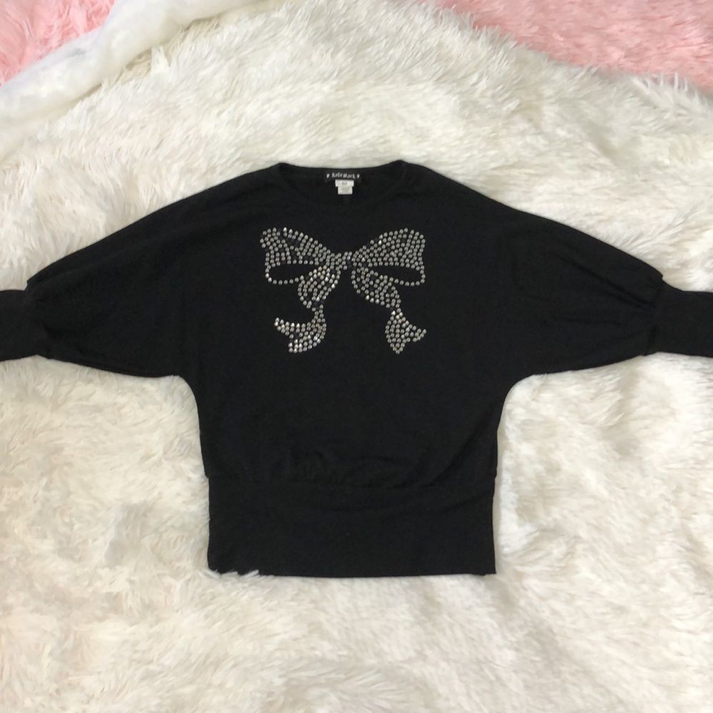 Kate Mack Rhinestone Bow Top, Size 6X - Picture 2 of 10
